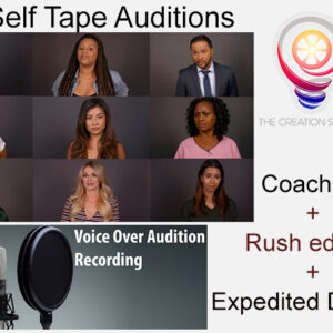 The Creation Station Studios - Self Tape Audition and Voice Over package Deal with coaching and rush edit