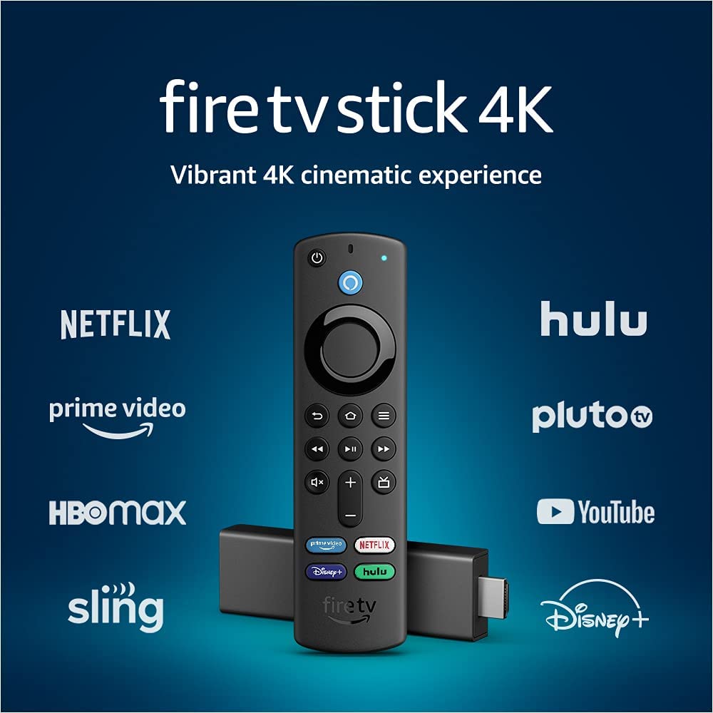 Fire TV Stick 4K brilliant 4K streaming quality TV and smart home controls free and live TV